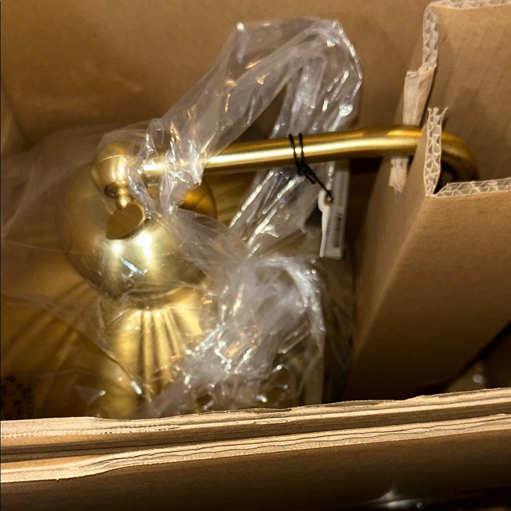 Hearth & Hand Fluted Gold Table Lamp - Picture 7 of 9
